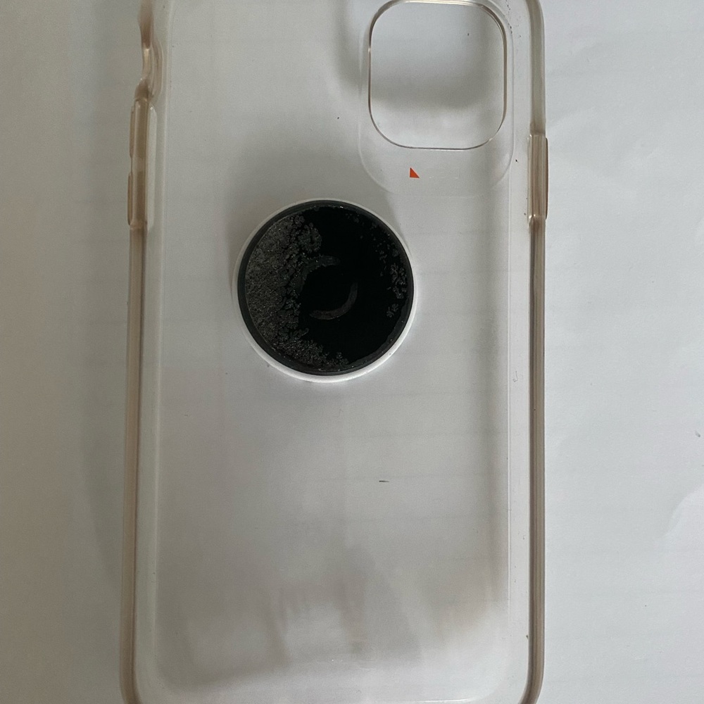 Clear Hard Case w/ Marble Pop Grip iPhone 11